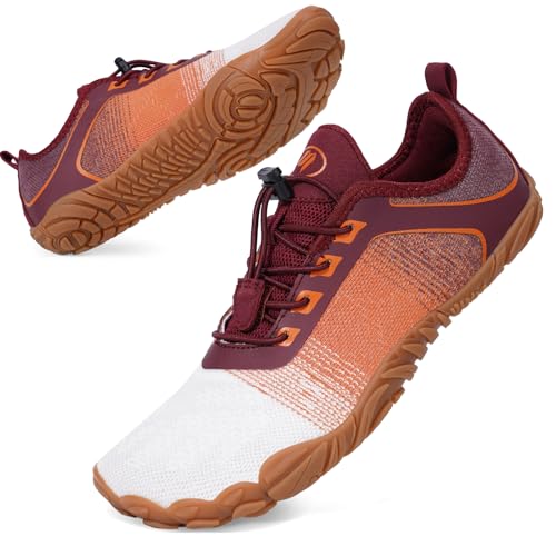 BibHoly Barfuss Schuhe Damen Herren Barfußschuhe, Leicht Atmungsaktiv Traillaufschuhe rutschfest Fitnessschuhe für Fitnessstudio und Outdoor-Aktivitäten von BibHoly