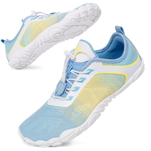 BibHoly Barfuss Schuhe Damen Herren Barfußschuhe, Leicht Atmungsaktiv Traillaufschuhe rutschfest Fitnessschuhe für Fitnessstudio und Outdoor-Aktivitäten von BibHoly