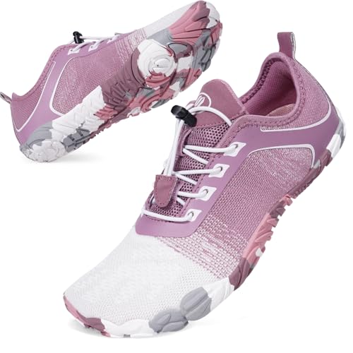 BibHoly Barfuss Schuhe Damen Herren Barfußschuhe, Leicht Atmungsaktiv Traillaufschuhe rutschfest Fitnessschuhe für Fitnessstudio und Outdoor-Aktivitäten von BibHoly