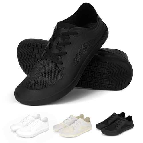 BibHoly Breite Barfuss Schuhe Damen Herren Barfußschuhe Minimalistische Sneaker mit Weit Zehenbox und Zero-Drop Sohle, Leicht Traillaufschuhe Atmungsaktiv Walkingschuhe BibHoly Breite Barfuss Schuhe Damen Herren Barfußschuhe Minimalistische Sneaker mit Weit Zehenbox und Zero-Drop Sohle, Leicht Traillaufschuhe Atmungsaktiv Walkingschuhe von BibHoly