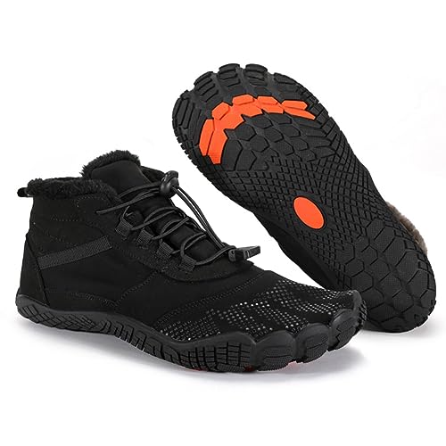 BibHoly Winter Barfußschuhe Damen Herren Barfussschuhe, Bequem Winterstiefel,Warm Wasserabweisend Gefüttert Winterschuhe,Winterstiefel mit Breite Zehenbox BibHoly Winter Barfußschuhe Damen Herren Barfussschuhe, Bequem Winterstiefel,Warm Wasserabweisend Gefüttert Winterschuhe,Winterstiefel mit Breite Zehenbox von BibHoly