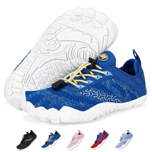 BibYuga Barfussschuhe Kinder Barfußschuhe Mädchen Junge Schnell Trocknend Badeschuhe Atmungsaktiv Traillaufschuhe Leicht Weich Sportschuhe rutschfest Wanderschuhe von BibYuga