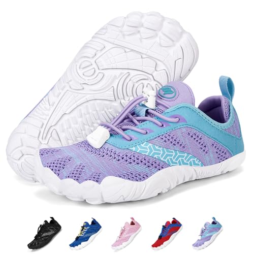 BibYuga Barfussschuhe Kinder Barfußschuhe Mädchen Junge Schnell Trocknend Badeschuhe Atmungsaktiv Traillaufschuhe Leicht Weich Sportschuhe rutschfest Wanderschuhe von BibYuga