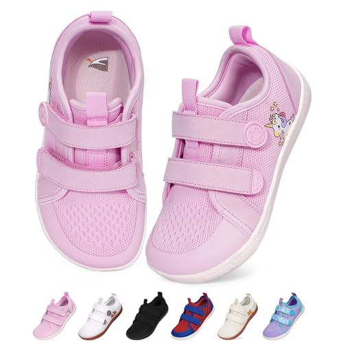 BibYuga Barfussschuhe Kinder Breite Barfußschuhe Jungen Mädchen Minimalistische Sneaker Weich Hausschuhe Rutschfeste Traillaufschuhe | mit Fußgewölbeunterstützung von BibYuga