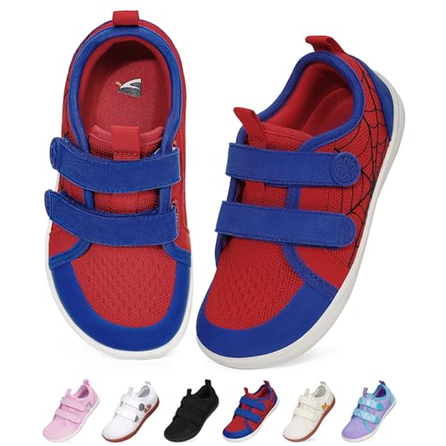 BibYuga Barfussschuhe Kinder Breite Barfußschuhe Jungen Mädchen Minimalistische Sneaker Weich Hausschuhe Rutschfeste Traillaufschuhe | mit Fußgewölbeunterstützung von BibYuga
