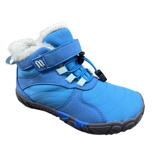 BibYuga Barfußschuhe Winter Kinder Winterschuhe Mädchen Jungen, Barfussschuhe Kinder Winter mit Warm Gefüttert, Wasserabweisend Winterstiefel Outdoor Rutschfest Traillaufschuhe BibYuga Barfußschuhe Winter Kinder Winterschuhe Mädchen Jungen, Barfussschuhe Kinder Winter mit Warm Gefüttert, Wasserabweisend Winterstiefel Outdoor Rutschfest Traillaufschuhe von BibYuga