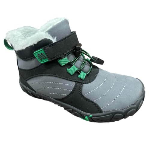 BibYuga Barfußschuhe Winter Kinder Winterschuhe Mädchen Jungen, Barfussschuhe Kinder Winter mit Warm Gefüttert, Wasserabweisend Winterstiefel Outdoor Rutschfest Traillaufschuhe BibYuga Barfußschuhe Winter Kinder Winterschuhe Mädchen Jungen, Barfussschuhe Kinder Winter mit Warm Gefüttert, Wasserabweisend Winterstiefel Outdoor Rutschfest Traillaufschuhe von BibYuga