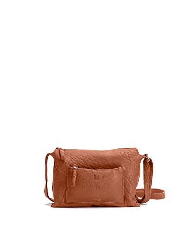 Biba Tasche für Damen aus echtem Leder, Umhängetasche Leather Sylva SYL2L, Langen Griff, Reißverschluss, Echtes Schaffell, Lederfarbe von Biba