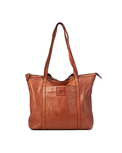 Biba Tasche für Damen aus echtem Leder, Schultertasche Heritage Boston BT19, Kurzer und langer Griff, Reißverschluss, Echtes Rindsleder, Lederfarbe von Biba