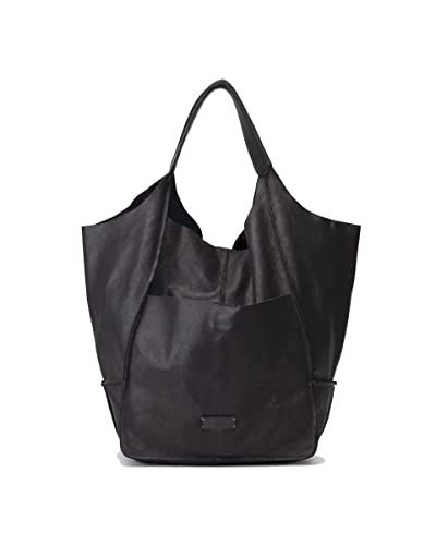 Biba Tasche für Damen aus echtem Leder, Schultertasche Heritage Homer HOM1L, Kurzer Griff, Schnappverschluss, Echtes Rindsleder, Schwarz Farbe von Biba