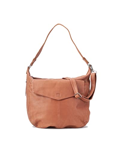 Biba Tasche für Damen aus echtem Leder, Schultertasche Leather Jersey X JEX5L, Kurzer und langer Griff, Reißverschluss, Echtes Rindsleder, Lederfarbe von Biba