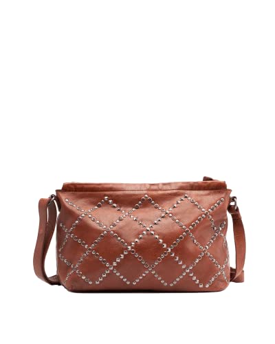 Biba Tasche für Damen aus echtem Leder, Umhängetasche Heritage Lakewood LAK1L, Langen Griff, Reißverschluss, Echtes Rindsleder, Lederfarbe von Biba