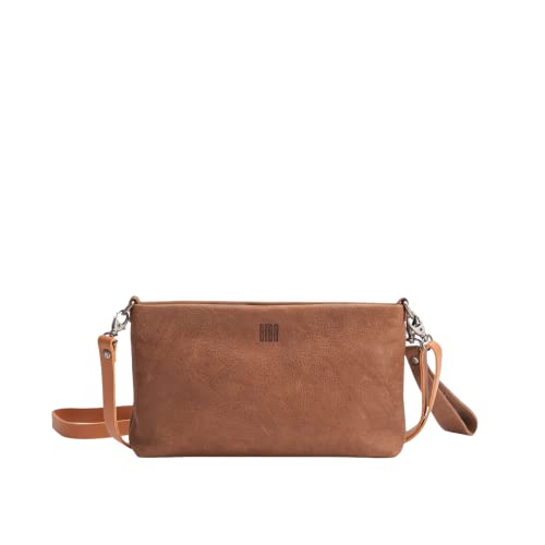 Biba Tasche für Damen aus echtem Leder, Umhängetasche Leather Carolina Out CAS2LO, Kurzer und langer Griff, Reißverschluss, Echtes Rindsleder, Lederfarbe von Biba