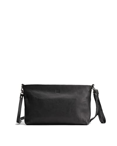 Biba Tasche für Damen aus echtem Leder, Umhängetasche Leather Carolina Out CAS2LO, Kurzer und langer Griff, Reißverschluss, Echtes Rindsleder, Schwarz Farbe von Biba