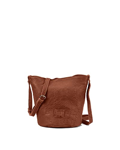 Biba Tasche für Damen aus echtem Leder, Umhängetasche Leather Chester Texas CHR1L, Langen Griff, Reißverschluss, Echtes Schaffell, Lederfarbe von Biba