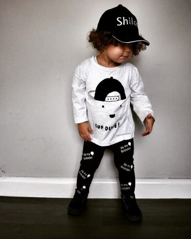 Bedruckte Geburtstagsleggings von BibblezBibs