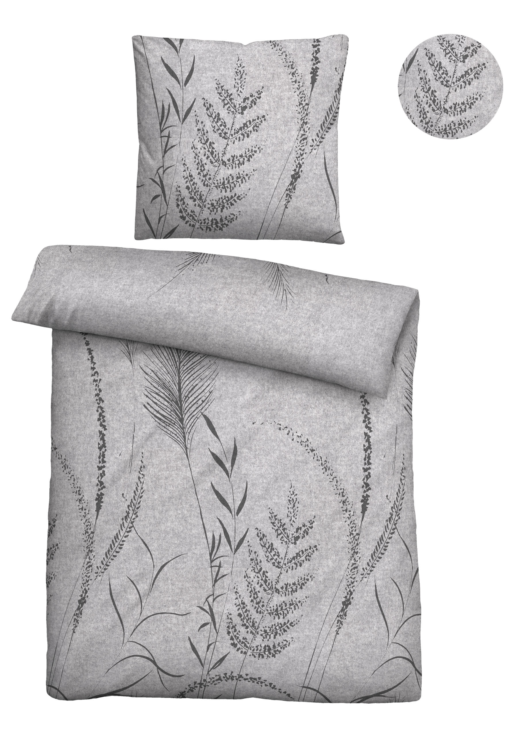 Biberna Bettwäsche "0840518" 2 Stk. tlg. kuschelig warm, samtweich, Melange, 100% Baumwolle, made in Germany Biberna Bettwäsche "0840518" 2 Stk. tlg. kuschelig warm, samtweich, Melange, 100% Baumwolle, made in Germany von Biberna