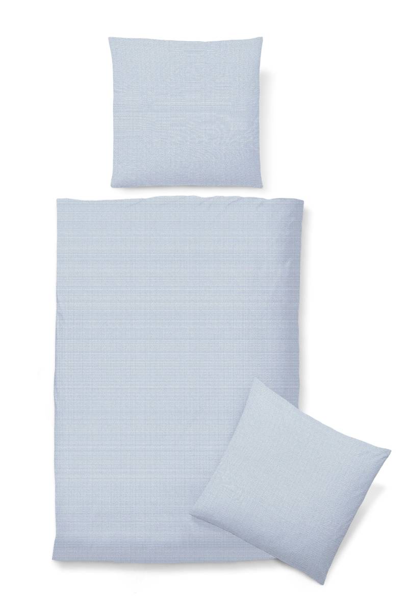 Biberna Bettwäsche "Romy" 2 Stk. tlg. feine Streifen in Uni-Optik und kochfest von Biberna