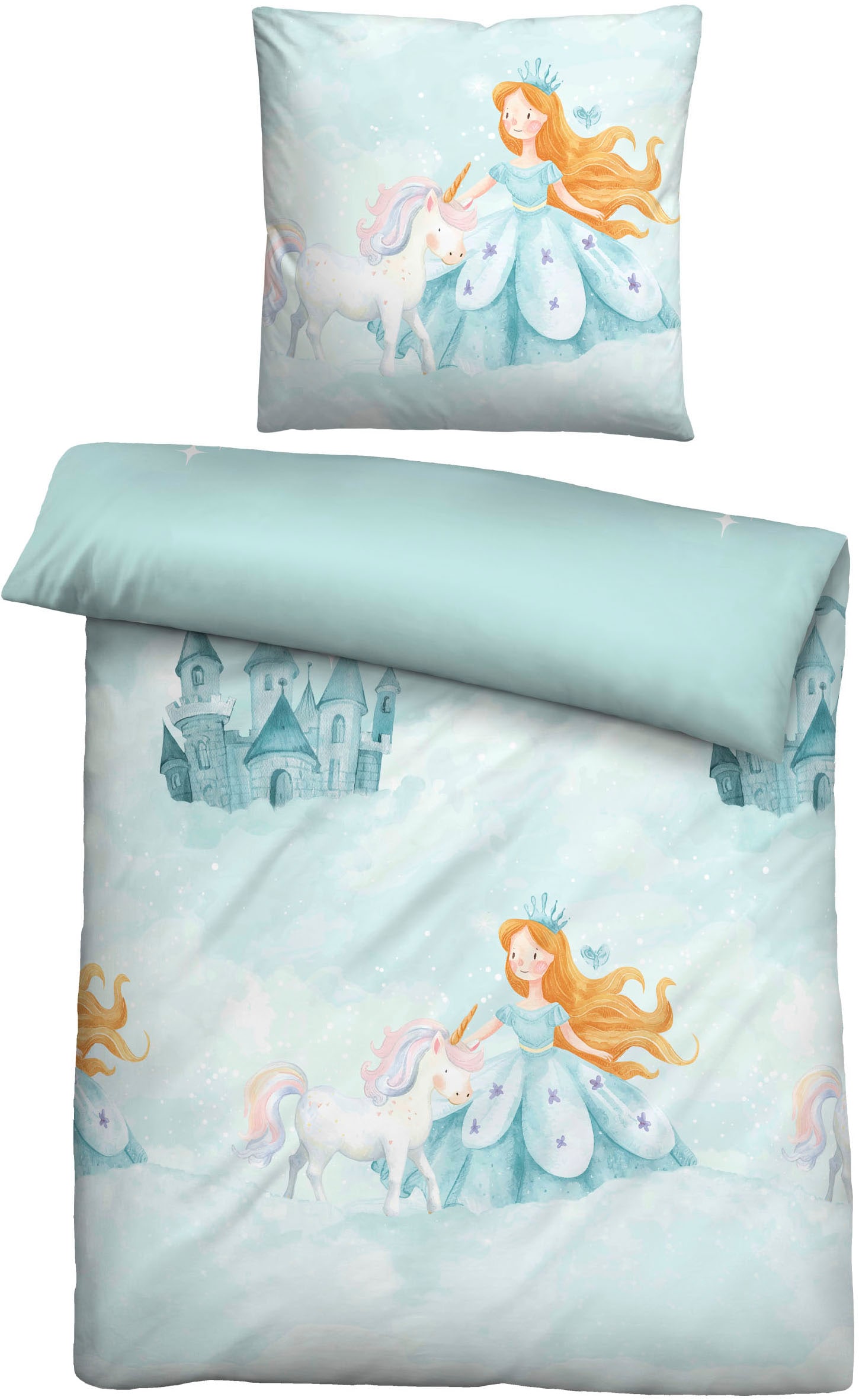 Biberna Kinderbettwäsche "0004524" 2 Stk. tlg. wohlig warm + weich, pflegeleicht, 100% Baumwolle, Reißverschluss Biberna Kinderbettwäsche "0004524" 2 Stk. tlg. wohlig warm + weich, pflegeleicht, 100% Baumwolle, Reißverschluss von Biberna