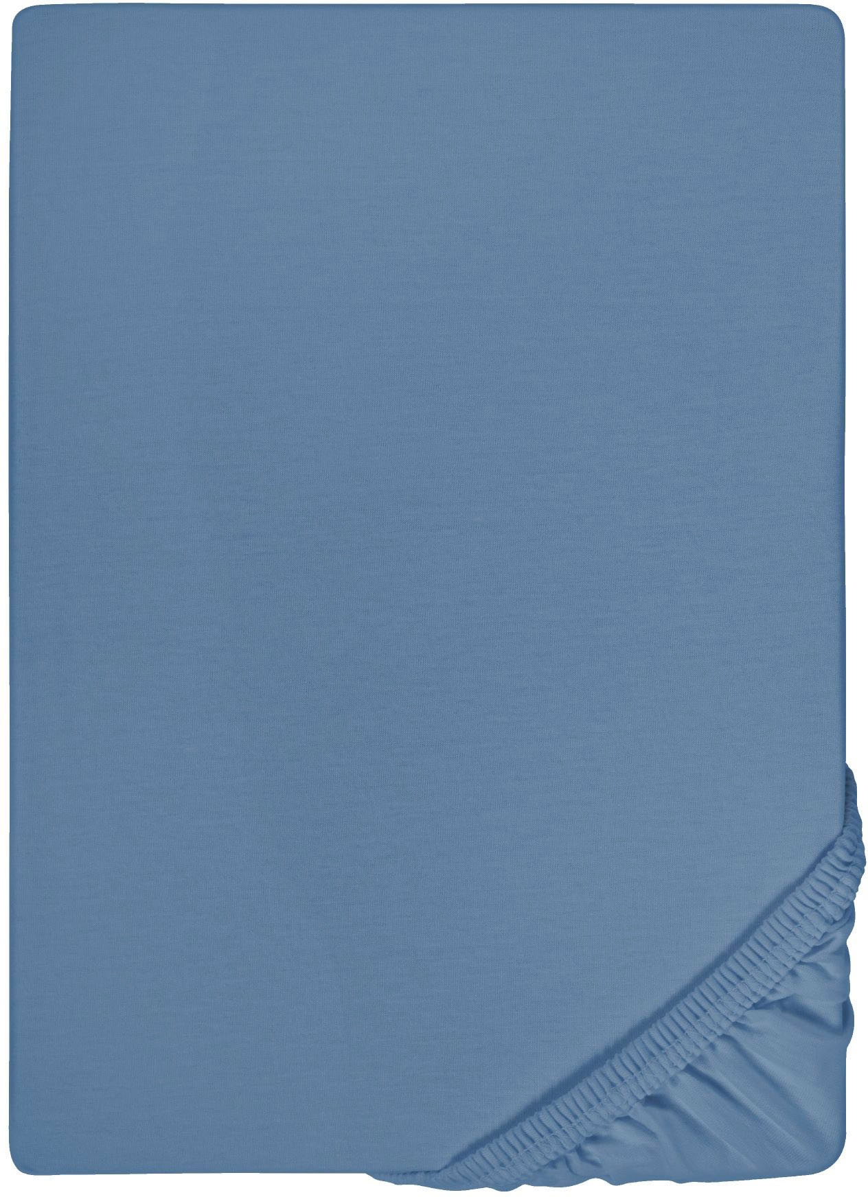 Biberna Spannbettlaken "Marc in Gr. 90x200, 140x200 oder 180x200 cm", (1 St.), aus Baumwolle, für Matratzen bis 22 cm Höhe, Bettlaken, Spannbetttuch von Biberna