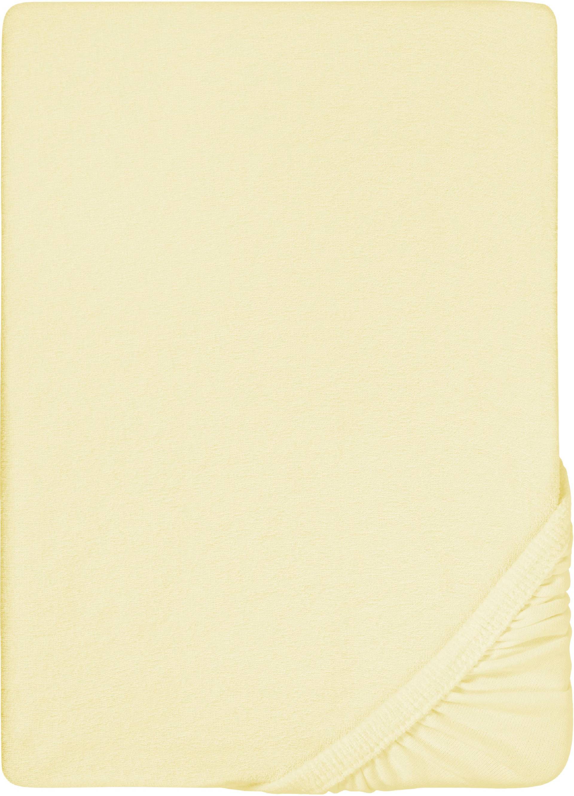 Biberna Spannbettlaken "Pepe" weicher Frottee-Stretch von Biberna