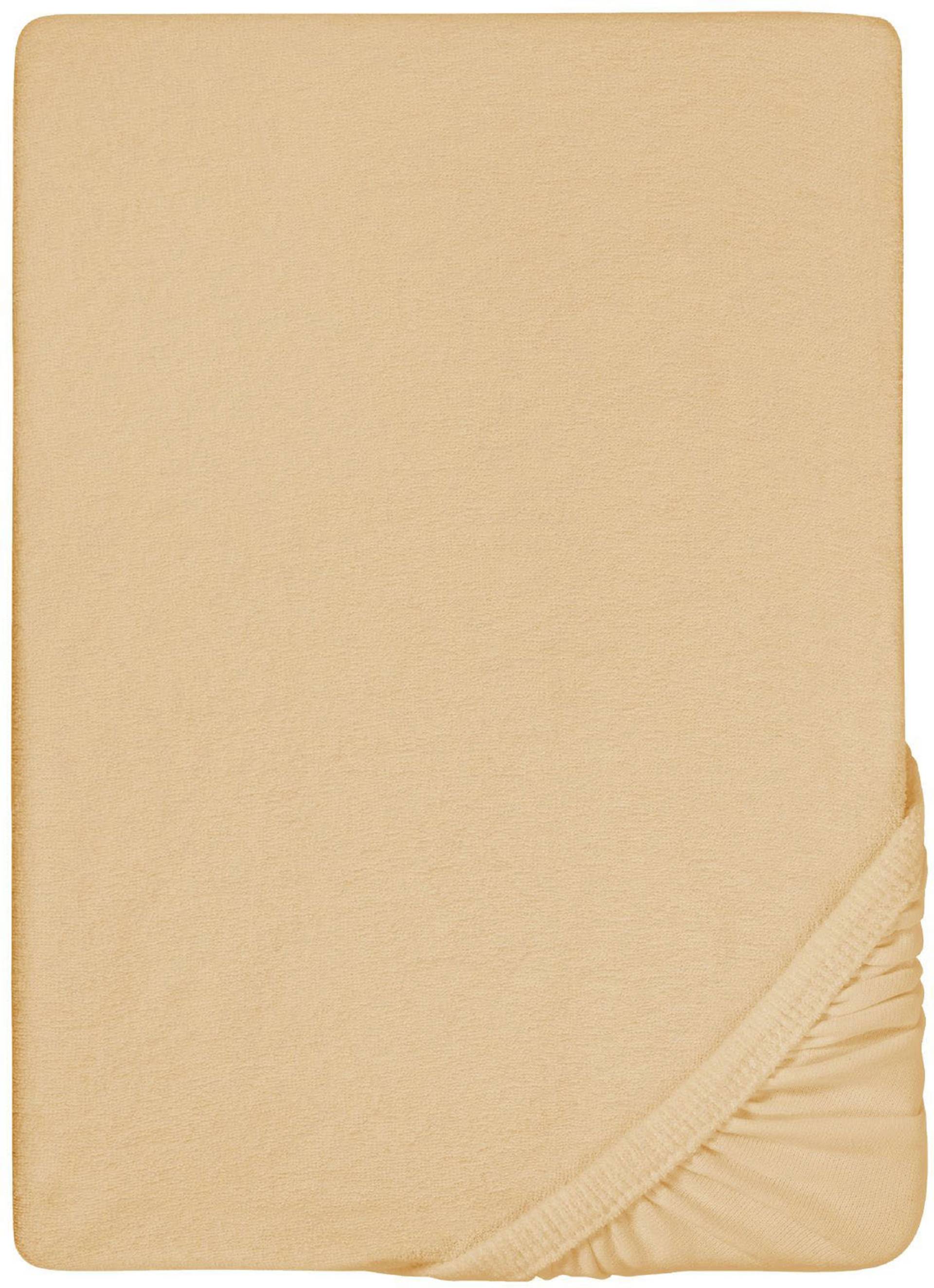 Biberna Spannbettlaken "Pepe" weicher Frottee-Stretch von Biberna