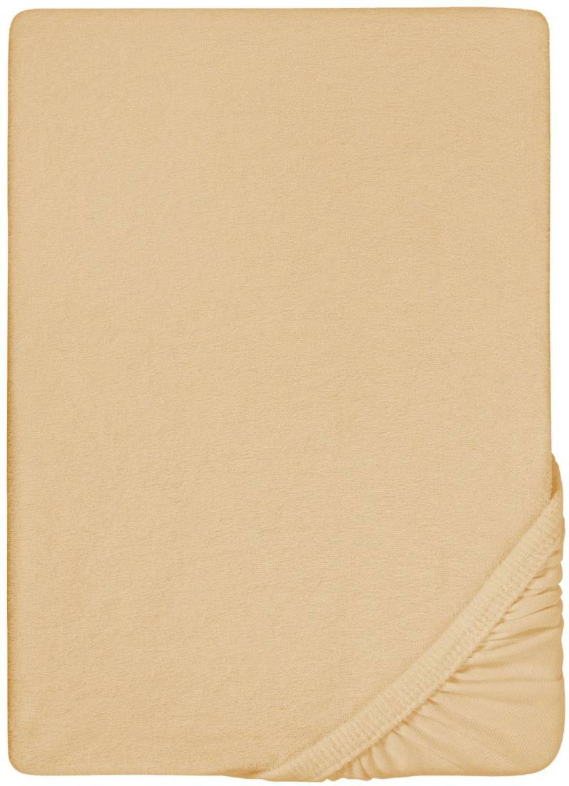 Biberna Spannbettlaken "Pepe" weicher Frottee-Stretch von Biberna