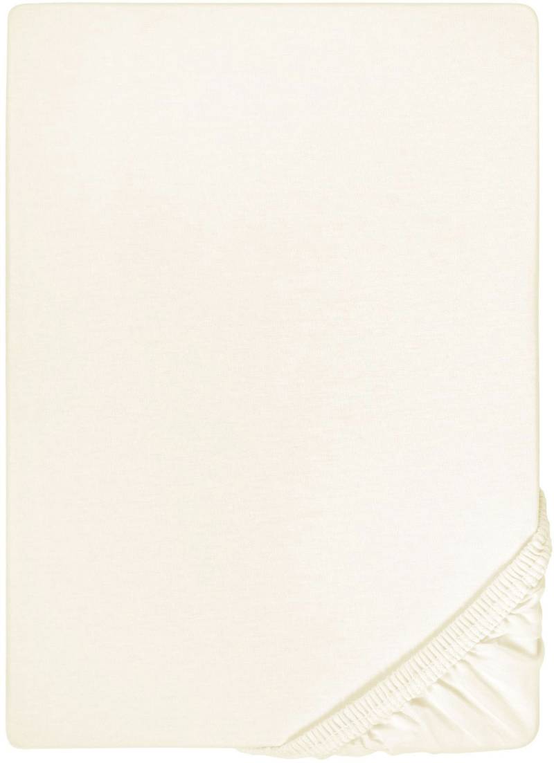 Biberna Spannbettlaken "Samy" hochwertiges Jersey-Elasthan für Topper geeignet von Biberna