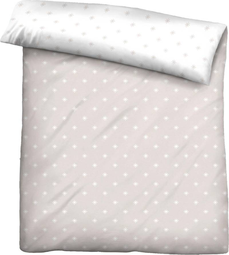 Biberna Wendebettbezug "Mix & Match in Größe 135x200 oder 155x220 cm" Bettbezug aus Baumwolle, gemusterte Bettwäsche mit Wendeoptik von Biberna
