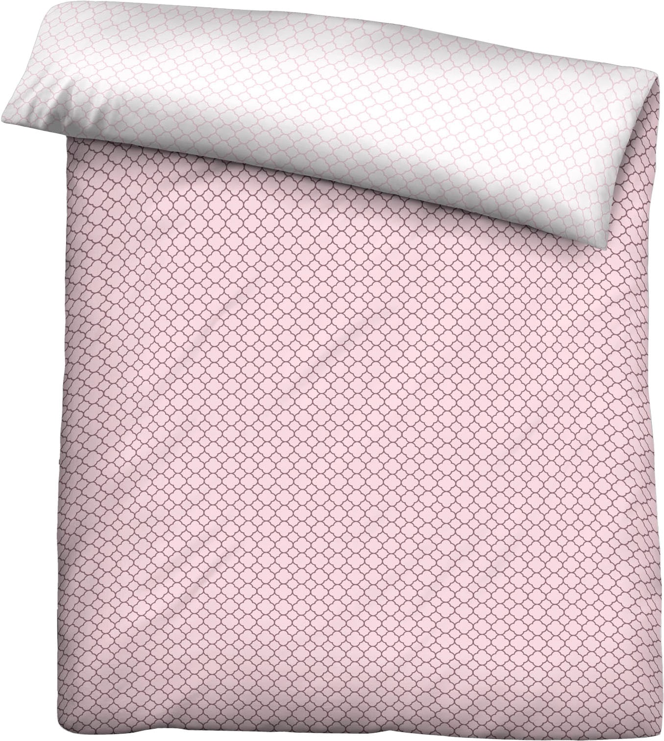 Biberna Wendebettbezug "Mix & Match in Größe 135x200 oder 155x220 cm" Bettbezug aus Baumwolle, gemusterte Bettwäsche mit Wendeoptik von Biberna