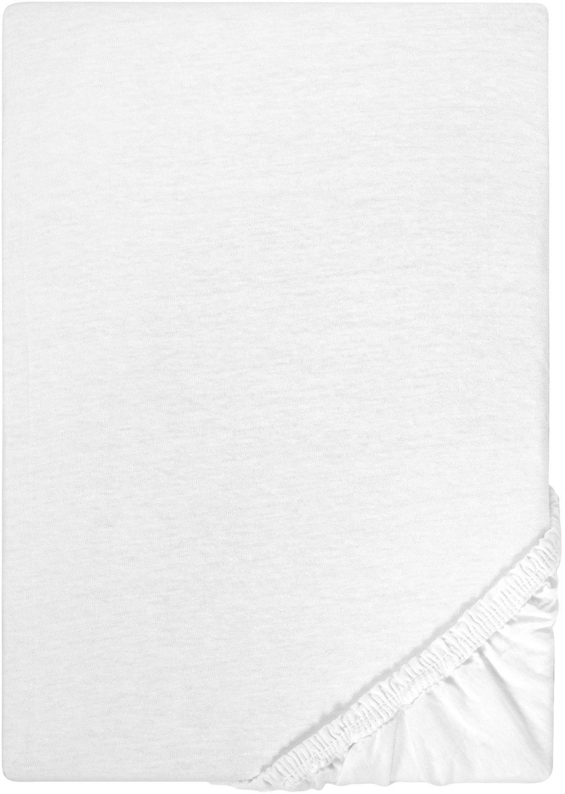 Biberna Spannbettlaken "Leila Jersey, Spannbetttuch in Gr. 90x200, 180x200 oder 200x200 cm" von Biberna