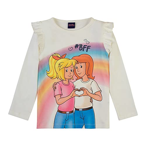 Bibi & Tina Mädchen Langarmshirt 82404 weiß Größe 116, 6 Jahre von Bibi & Tina