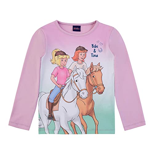 Bibi & Tina Mädchen Langarmshirt 82401 rosa Größe 104, 4 Jahre von Bibi & Tina