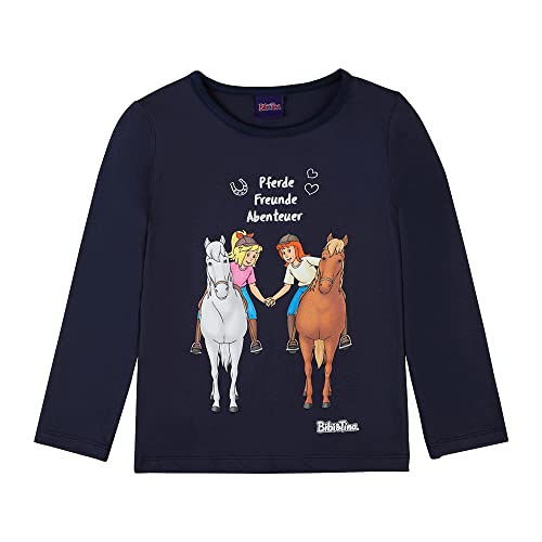 Bibi & Tina Mädchen Langarmshirt 82402 blau Größe 104, 4 Jahre von Bibi & Tina