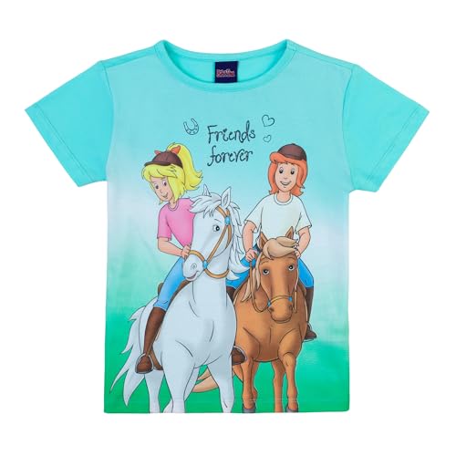 Bibi & Tina Mädchen T-Shirt 82409 blau, Größe 104,4 Jahre von Bibi & Tina