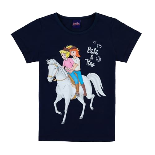 Bibi & Tina Mädchen T-Shirt 82410 blau, Größe 116,6 Jahre von Bibi & Tina