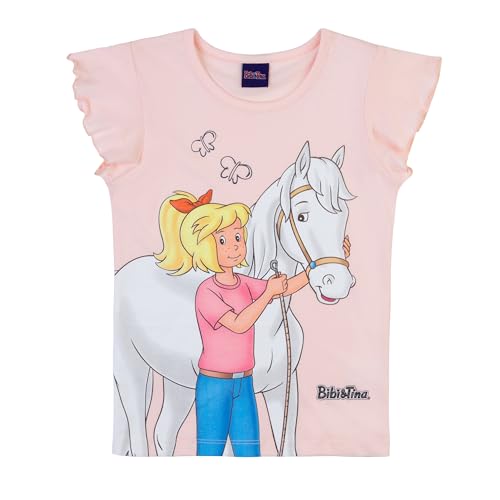 Bibi & Tina Mädchen T-Shirt 82412 rosa, Größe 128, 8 Jahre von Bibi & Tina