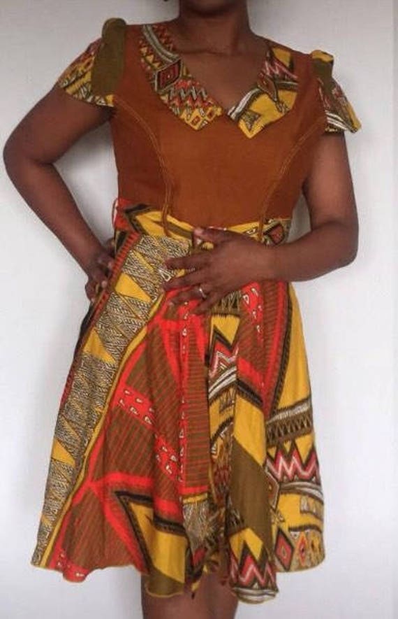 Ankara Kleid „Ohmy" von BibiAfrique