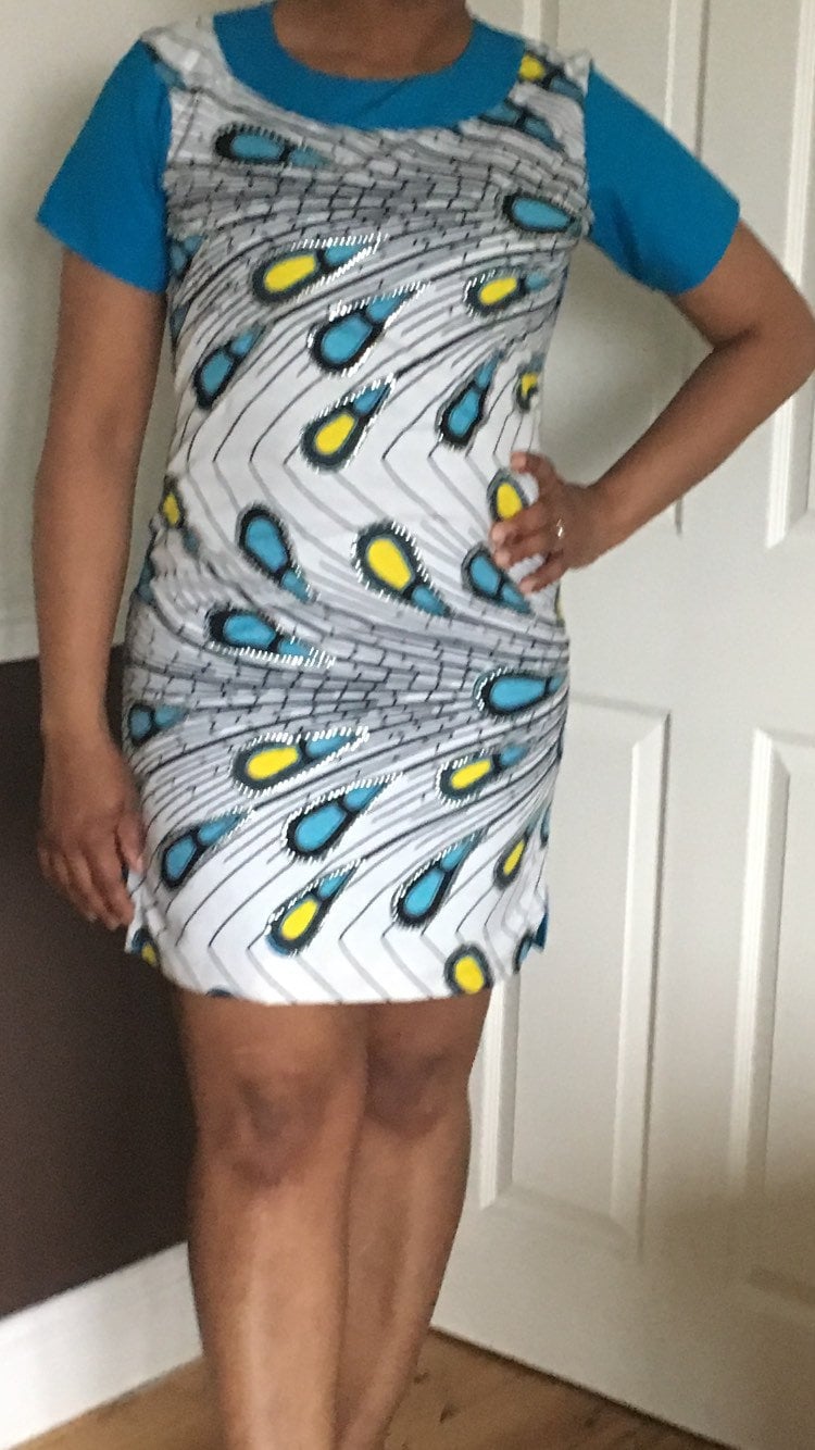 "Ankara Kleid "Glühbirne" von BibiAfrique