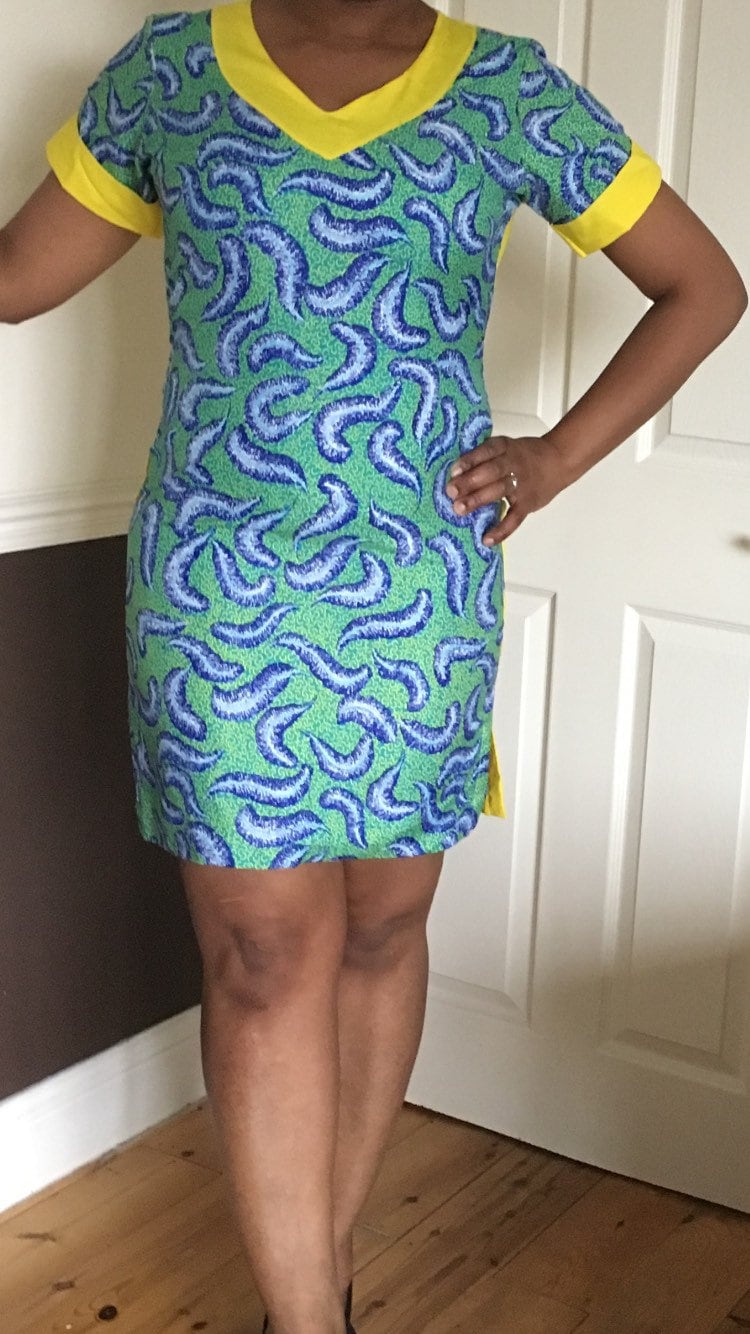 "Ankara Kleid "Glühbirne" von BibiAfrique