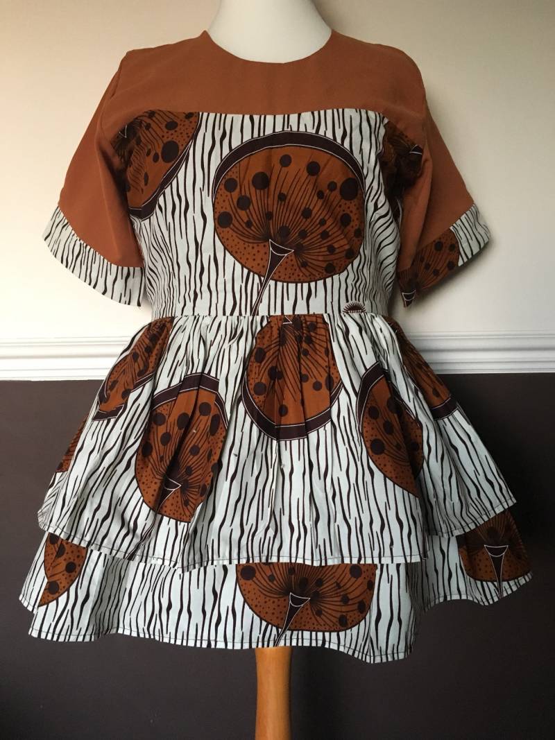 Ankara Schößchen Bluse von BibiAfrique