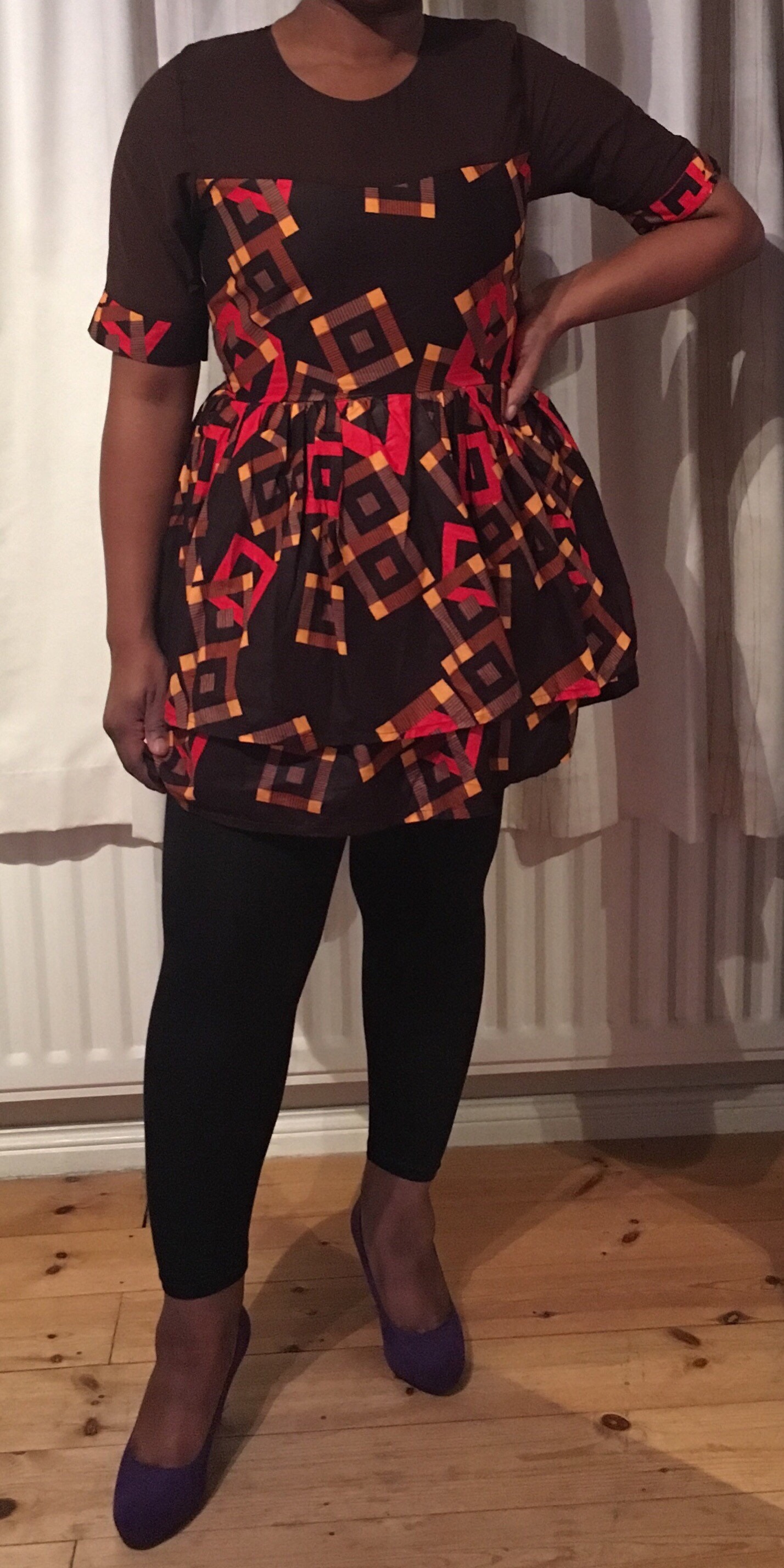 Ankara Schößchen Bluse von BibiAfrique