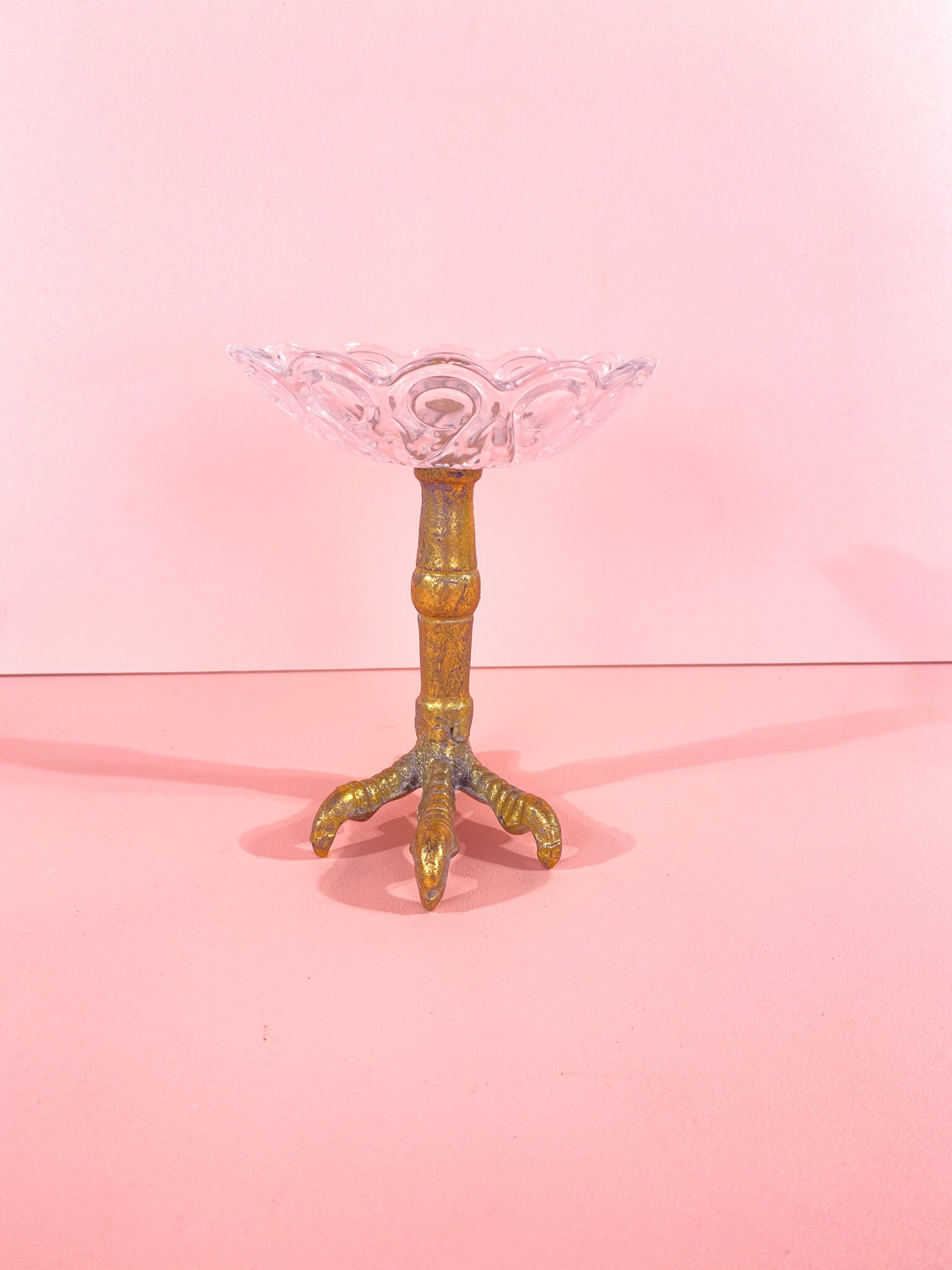 Glasschale Vogelkralle, Vintage 80Er/90Er Jahre Glasschale Vogelkralle, Vintage 80Er/90Er Jahre von Bibivin