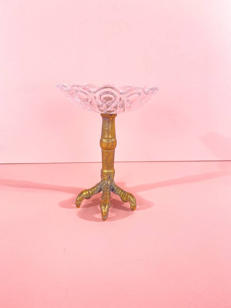 Glasschale Vogelkralle, Vintage 80Er/90Er Jahre Glasschale Vogelkralle, Vintage 80Er/90Er Jahre von Bibivin