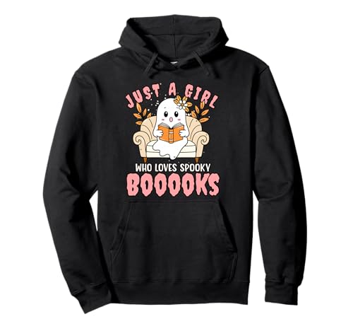 Just a Girl Who Loves Spooky Books Halloween-T-Shirt Pullover Hoodie Just a Girl Who Loves Spooky Books Halloween-T-Shirt Pullover Hoodie von Bibliophile Book Lovers Book Blogger Tees