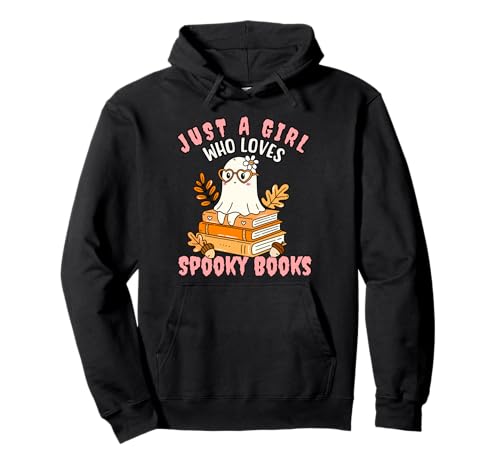 Just a Girl Who Loves Spooky Books Halloween-T-Shirt Pullover Hoodie Just a Girl Who Loves Spooky Books Halloween-T-Shirt Pullover Hoodie von Bibliophile Book Lovers Book Blogger Tees