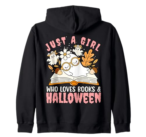 Nur EIN Mädchen, das Bücher und Halloween-T-Shirt liebt Kapuzenjacke von Bibliophile Book Lovers Book Blogger Tees