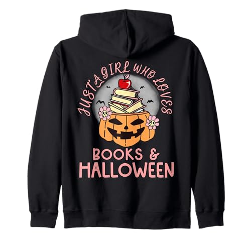 Nur EIN Mädchen, das Bücher und Halloween-T-Shirt liebt Kapuzenjacke von Bibliophile Book Lovers Book Blogger Tees