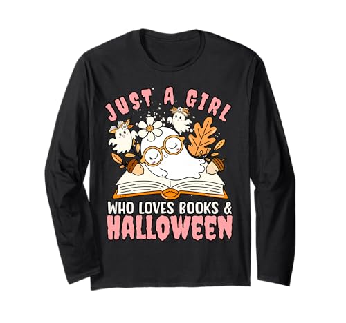 Nur EIN Mädchen, das Bücher und Halloween-T-Shirt liebt Langarmshirt Nur EIN Mädchen, das Bücher und Halloween-T-Shirt liebt Langarmshirt von Bibliophile Book Lovers Book Blogger Tees