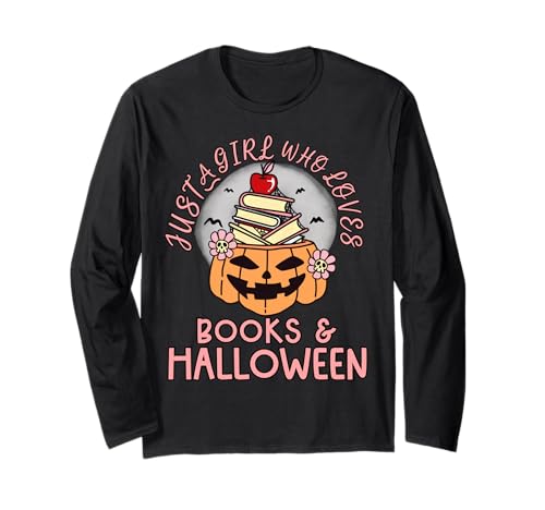 Nur EIN Mädchen, das Bücher und Halloween-T-Shirt liebt Langarmshirt Nur EIN Mädchen, das Bücher und Halloween-T-Shirt liebt Langarmshirt von Bibliophile Book Lovers Book Blogger Tees